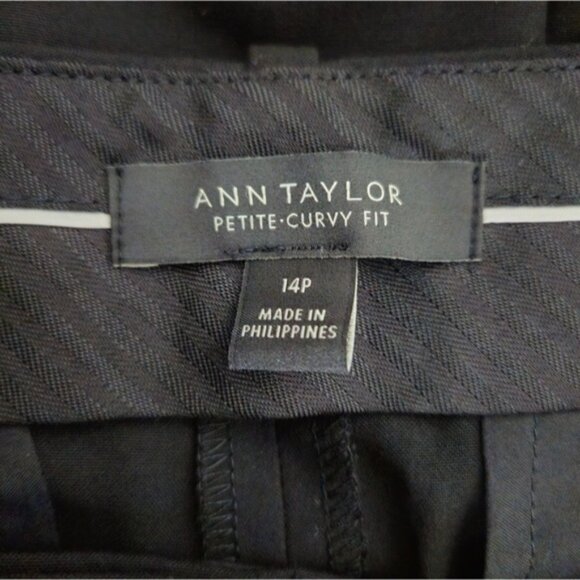 Ann Taylor Petite Curvy Fit Black Trousers Size 14P - Picture 3 of 5